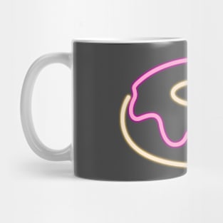 80's Gift 80s Retro Neon Sign Donut Mug